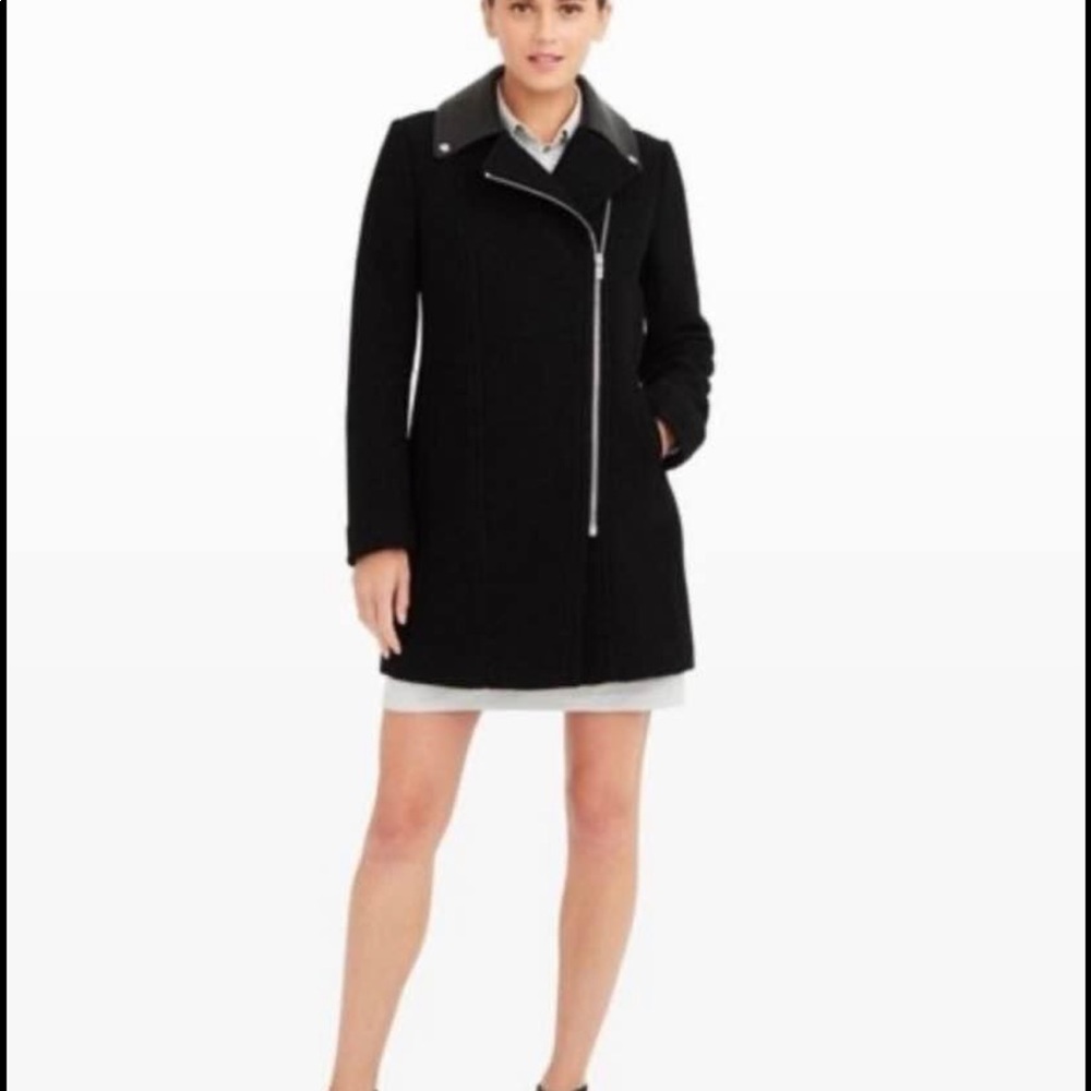 Club Monaco 100% Italian wool and genuine lamb leather jacket